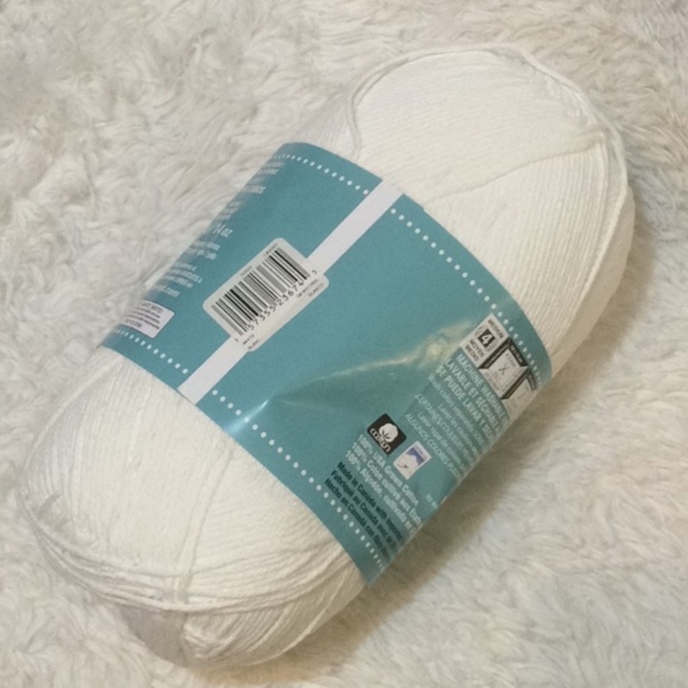 1 skein of cotton yarn - White - Picture 2 of 9